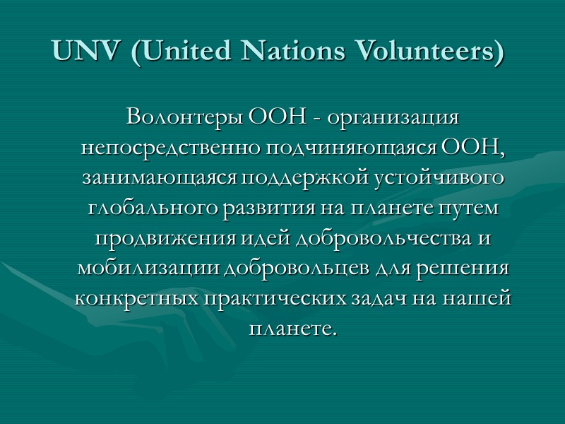 YAP (Youth Action for Peace)      Молодежная международная организация начала