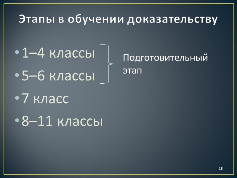 Трудности в усвоении доказательств в начале изучения систематического курса геометрии . А . С