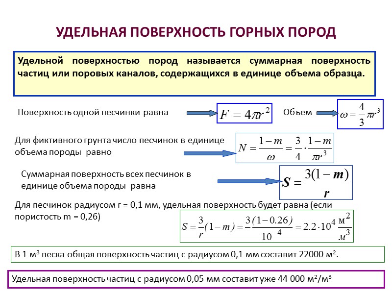 ПОРИСТОСТЬ ГОРНЫХ ПОРОД 3.Поры и трещины, возникшие под влиянием химических процессов, приводящие к сокращению