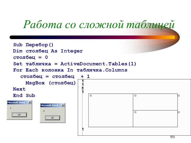 62 Форматирование абзацев Свойство Font обеспечивает доступ к свойствам и методам, связанным форматированием символов,