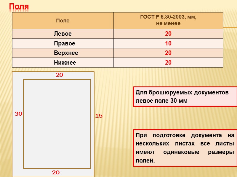 Поля по госту. Размеры полей документа. Поля для оформления документов. Размеры полей по ГОСТУ. ГОСТ поля документа.