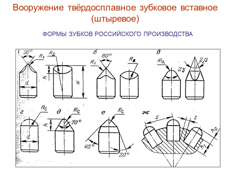 Детали шарошечного долота с фрезерованным вооружением Шарошка № 2  Шарошка №1 Шарошка №3