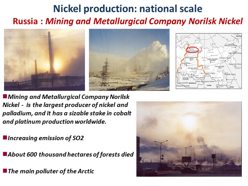 Nickel mining and production Nickel is a chemical  element with the  chemical