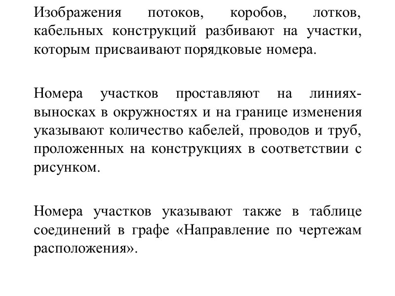 - проводки (поток) уходят на более высокую отметку или приходят с более высокой отметки