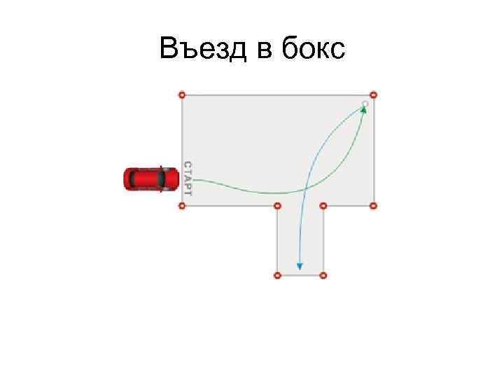 Въезд в бокс 