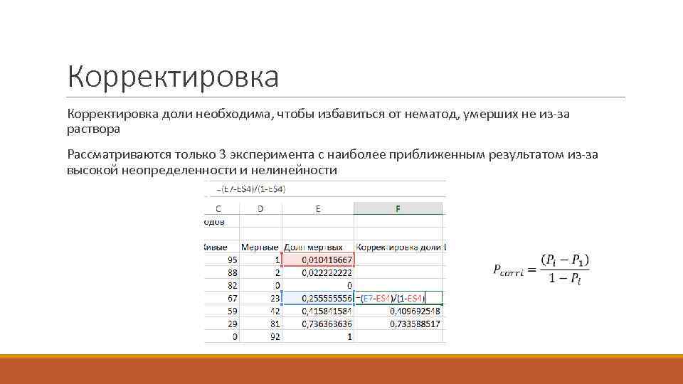 Корректировка на количество комнат в квартире лейфер