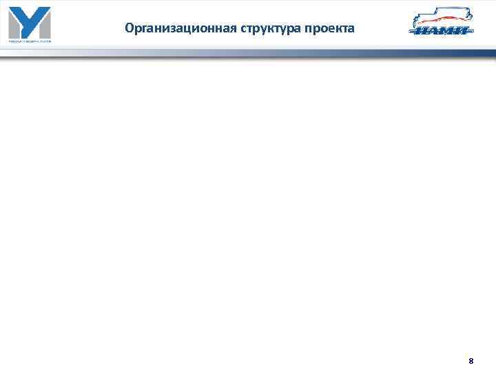 Организационная структура проекта 8 