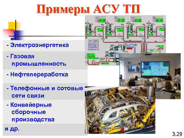 Примеры АСУ ТП - Электроэнергетика - Газовая промышленность - Нефтепереработка - Телефонные и сотовые