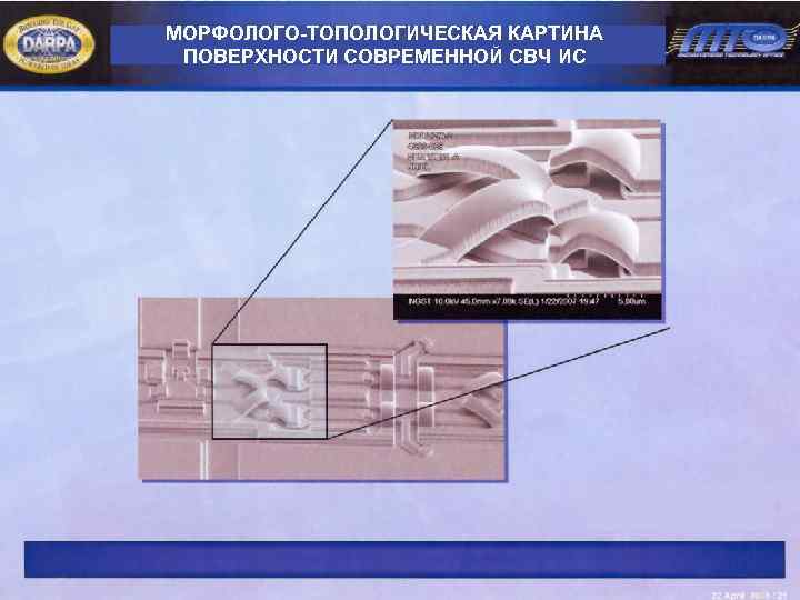 МОРФОЛОГО-ТОПОЛОГИЧЕСКАЯ КАРТИНА ПОВЕРХНОСТИ СОВРЕМЕННОЙ СВЧ ИС 