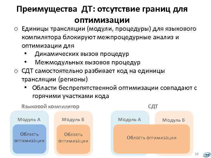 Единица трансляции c. Отсутствие границ. Межмодульные связи приложения. Цель межмодульной работы.