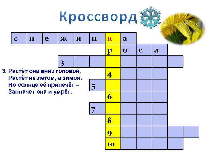 с н е ж и н к р а о с а 3 3.