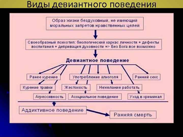 Девиантное поведение вывод для проекта