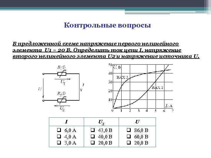 Укажите неверное соотношение токов и напряжений в схеме