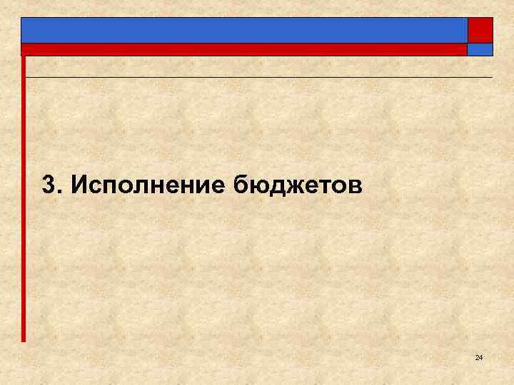 3. Исполнение бюджетов 24 