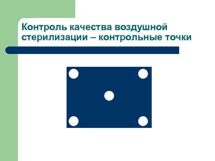 Контроль качества воздушной стерилизации – контрольные точки 