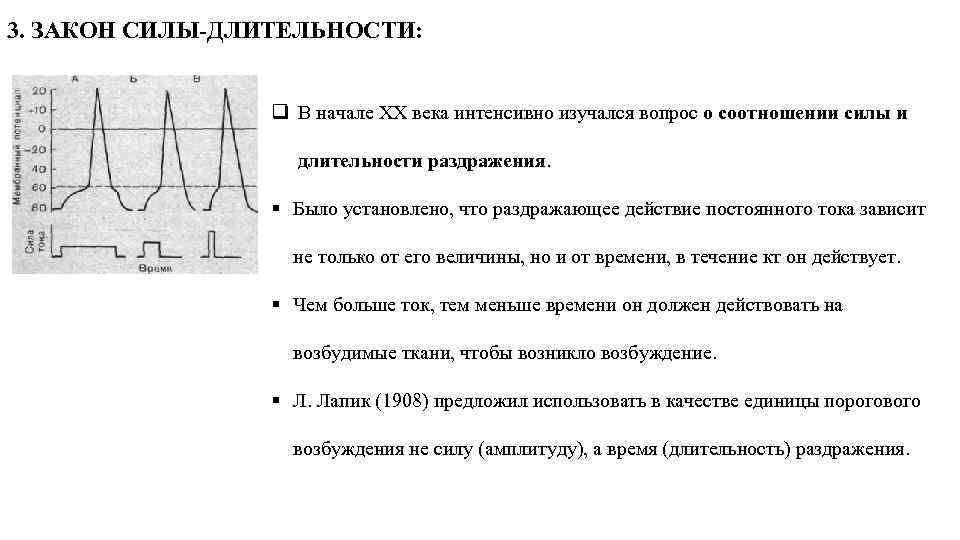 Закон силы. Закон силы-длительности физиология. Закон сила Длительность физиология график. Закон длительности действия раздражителя. Закон силы, закон длительности,.