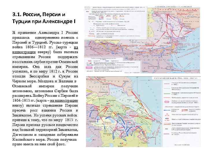 Русско турецкая война при александре 1 карта