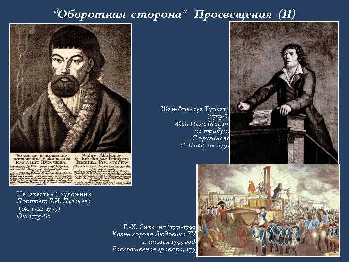 “Оборотная сторона” Просвещения (II) Жан-Франсуа Туркати (1763 -? ) Жан-Поль Марат на трибуне С