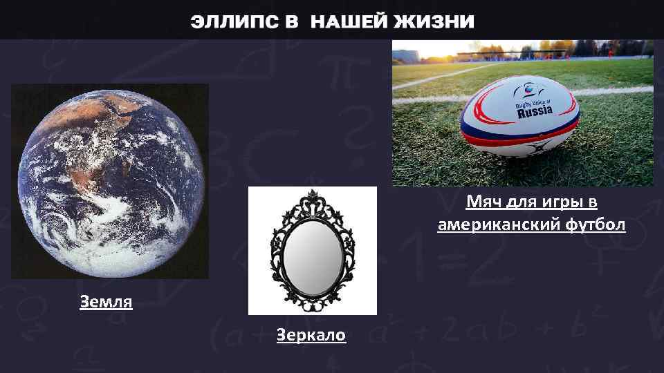 Мяч для игры в американский футбол Земля Зеркало 