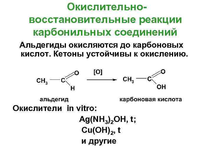 Реакционная способность органических соединений