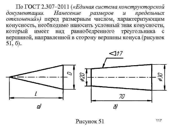 Как рекомендуется изображать на сборочном чертеже незначительную конусность или уклон