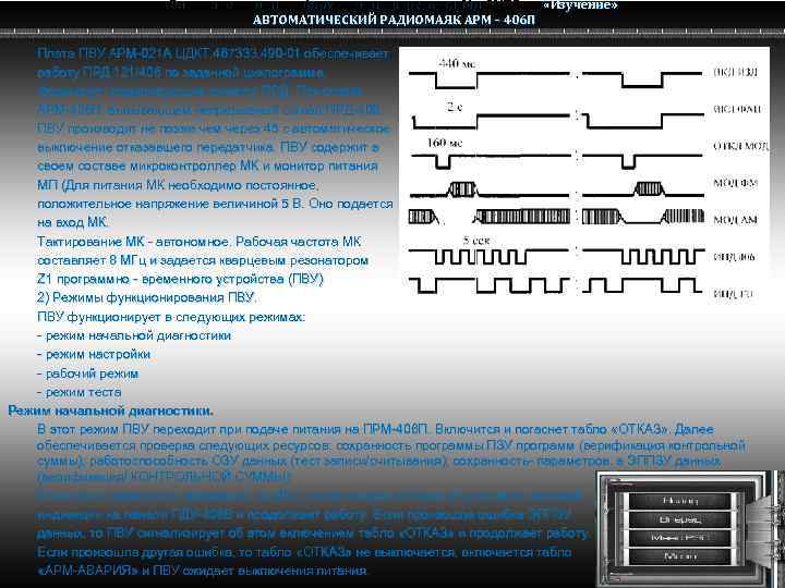 Радио электронное оборудование вертолета Ми-8 МТВ «Изучение» Ми-8 АВТОМАТИЧЕСКИЙ РАДИОМАЯК АРМ – 406 П