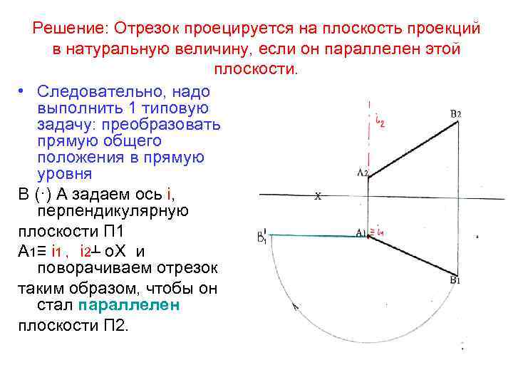 Вращения проецирующей прямой