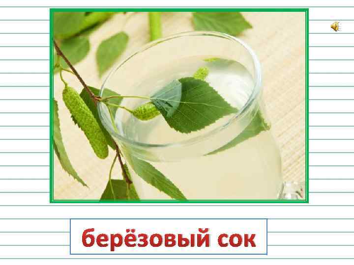 берёзовый сок 