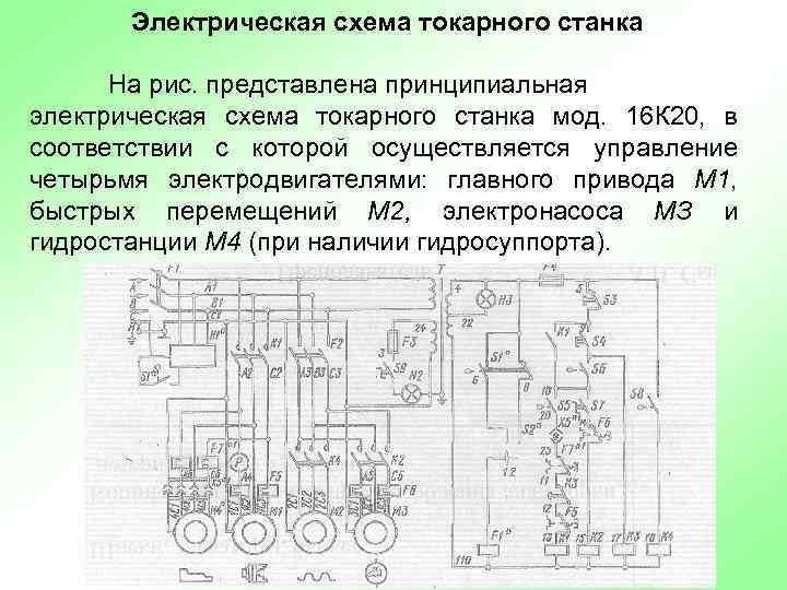 Схема токарного станка 16к20 с описанием и схемами