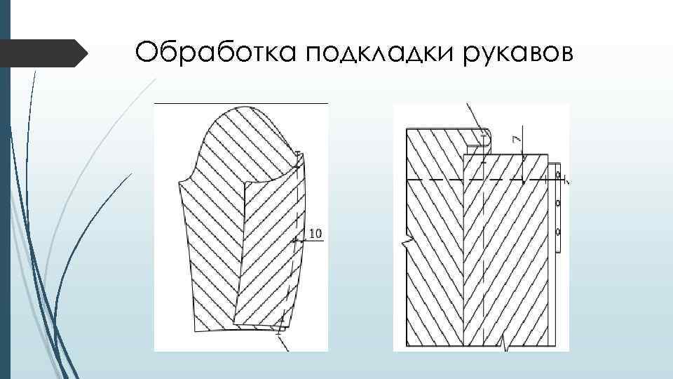 Боковой срез сорочки соединяют швом нарисуйте