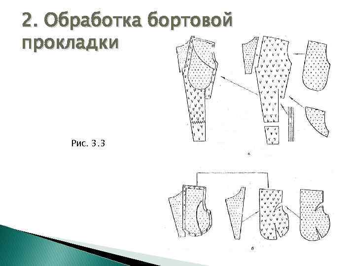 2. Обработка бортовой прокладки Рис. 3. 3 