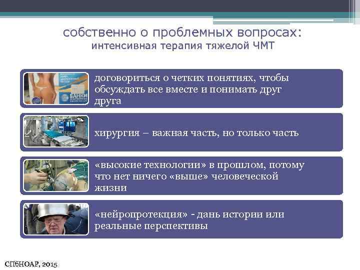 собственно о проблемных вопросах: интенсивная терапия тяжелой ЧМТ договориться о четких понятиях, чтобы обсуждать