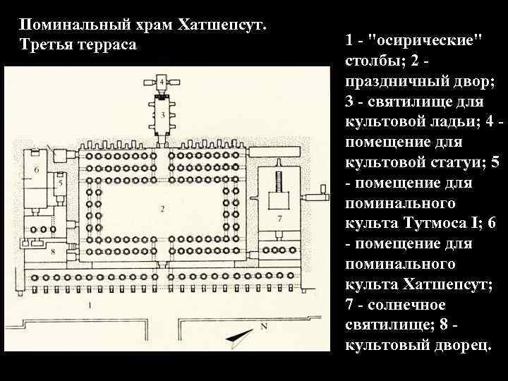 Поминальный храм Хатшепсут. Третья терраса 1 - 