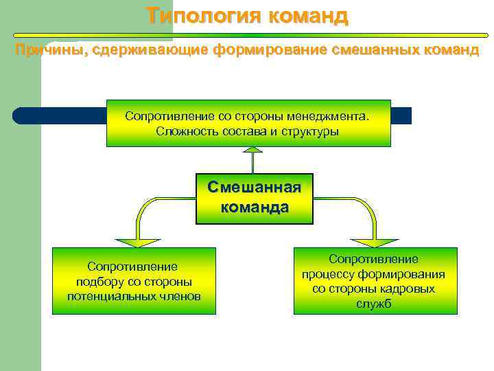 Типология команд презентация