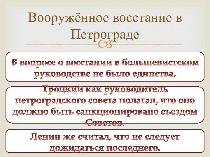 Вооружённое восстание в Петрограде 