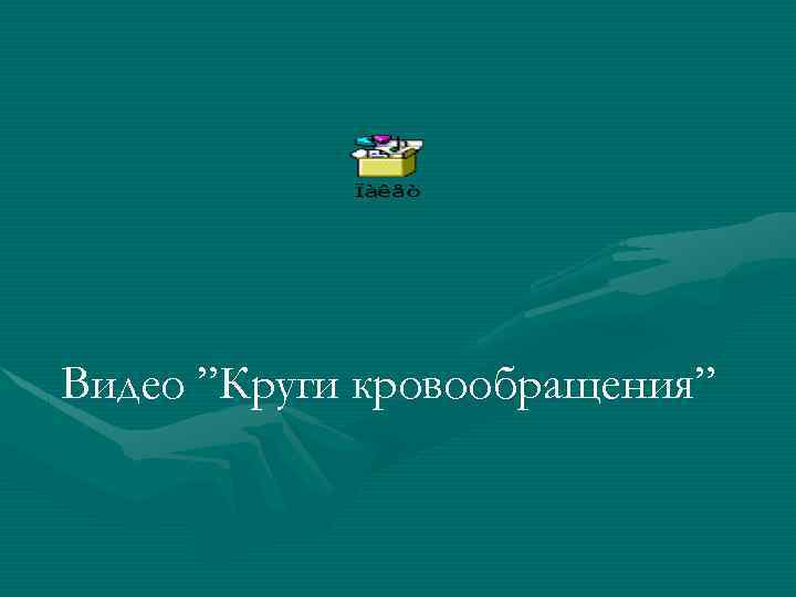 Видео ”Круги кровообращения” 