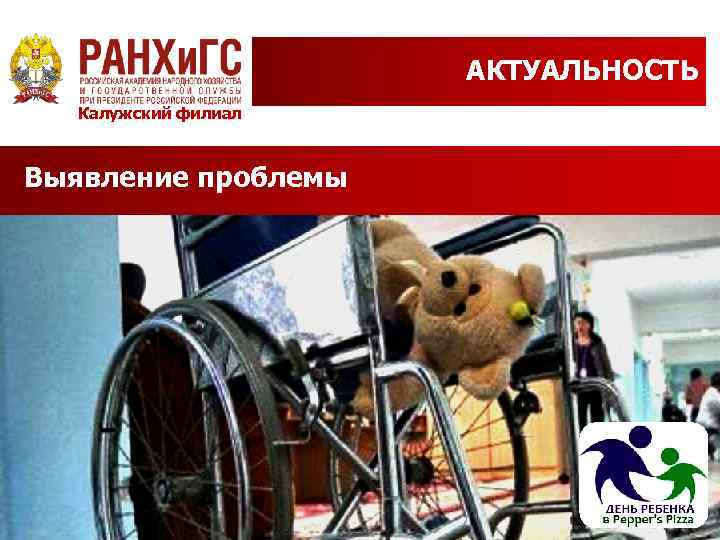 АКТУАЛЬНОСТЬ Калужский филиал Выявление проблемы 