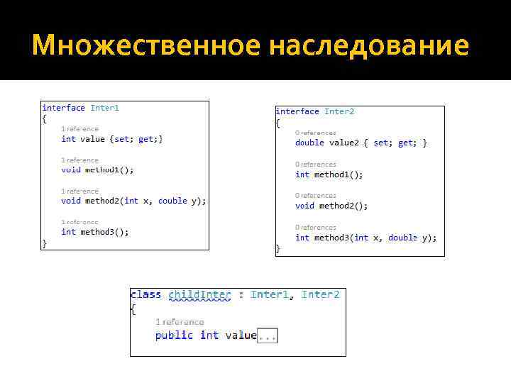 Множественное наследование 