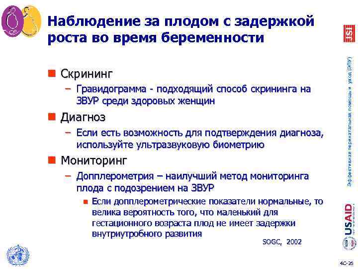 n Скрининг – Гравидограмма - подходящий способ скрининга на ЗВУР среди здоровых женщин n