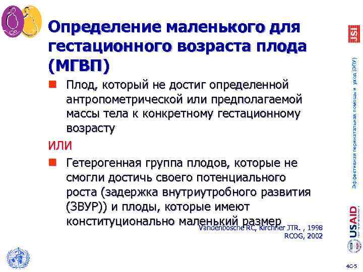 n Плод, который не достиг определенной антропометрической или предполагаемой массы тела к конкретному гестационному