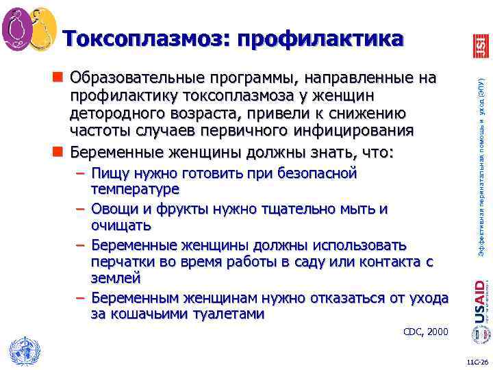 n Образовательные программы, направленные на профилактику токсоплазмоза у женщин детородного возраста, привели к снижению