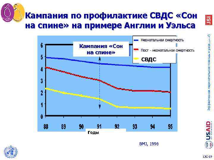 Неонатальная смертность Кампания «Сон на спине» Пост - неонатальная смертность СВДС Эффективная перинатальная помощь