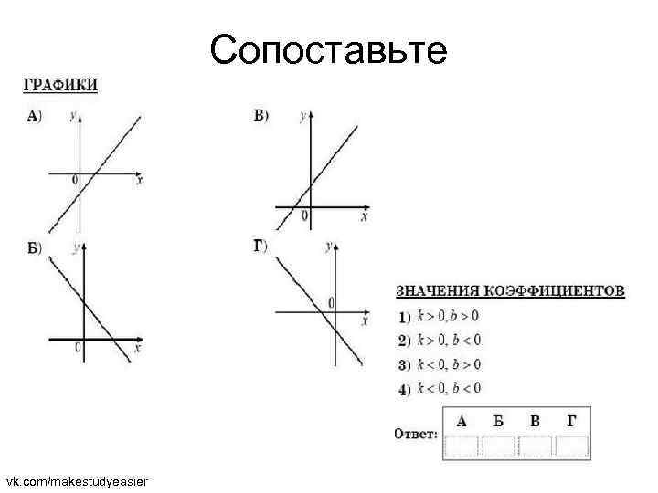 Сопоставьте vk. com/makestudyeasier 