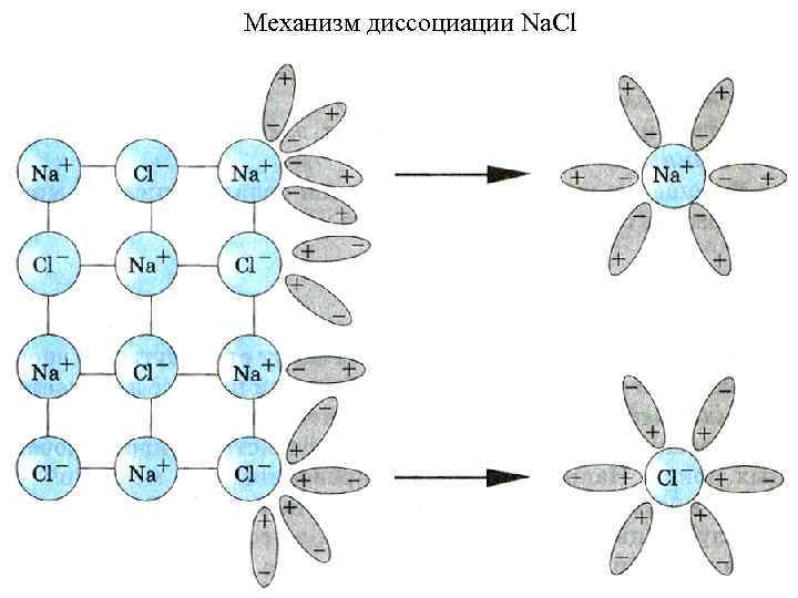 Механизм диссоциации Na. Cl 