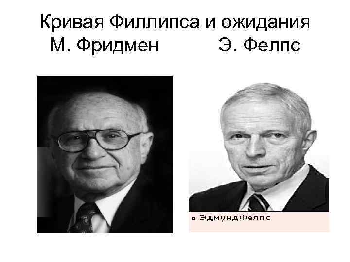 Кривая Филлипса и ожидания М. Фридмен Э. Фелпс 