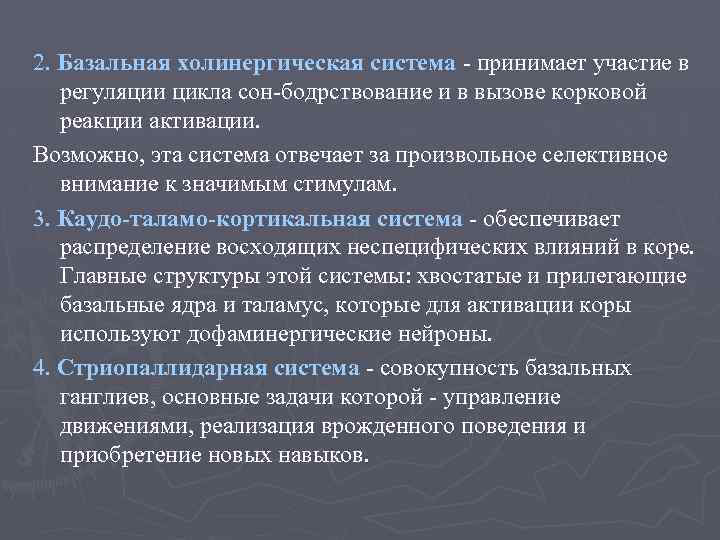 Принимаю систему. Холинергическая система. Базальная холинергическая система переднего мозга. Холинергическая система функции. Базальная холинергическая система функция.