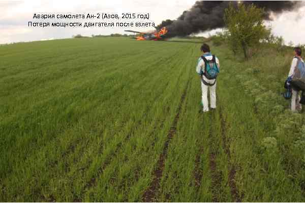 Авария самолета Ан-2 (Азов, 2015 год) Потеря мощности двигателя после взлета 