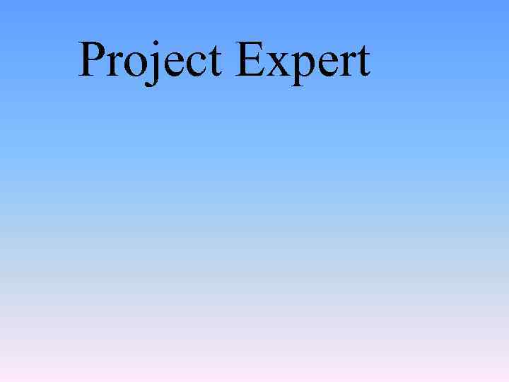 Project Expert 