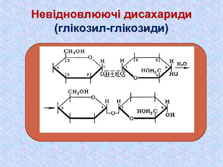 Невідновлюючі дисахариди (глікозил-глікозиди) Фізичні властивості 