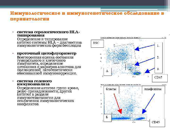 Иммунологическое и иммуногенетическое обследование в перинатологии • система серологического HLAтипирования Определение и типирование антител